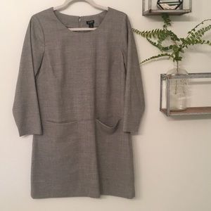 Classy Gray J.Crew Shift Dress, Sz 6